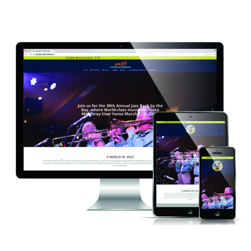 Jazz Bash Monterey - Responsive Website Design